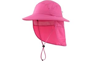 Home Prefer UPF 50+ Boys Sun Hat with Neck Flap Summer Beach Hat Kids Safari Hat Bucket Hat for Boys Girls