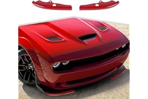 amayum Front Bumper Lip Splitter Protector Cover Compatible with 2015 2016 2017 2018 2019 2020 2021 2022 2023 Dodge Challenger R/T GT SRT(Red)……
