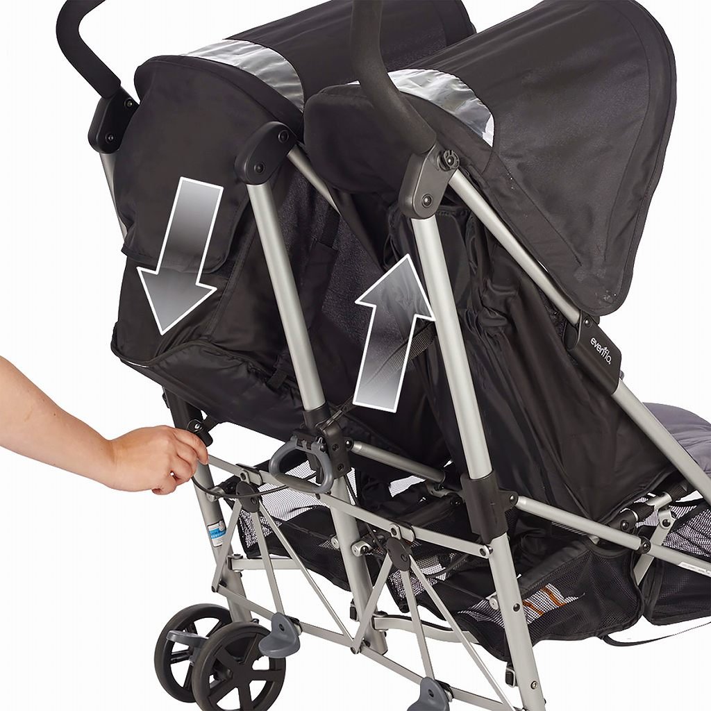 Evenflo Minno Twin Double Stroller, Glenbarr Grey 32884193653 eBay