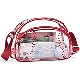 BOSTANTEN Clear Bag for Women Stadium Approved Clear Bags Small Crossbody Purse Trendy for Concerts Sports Events