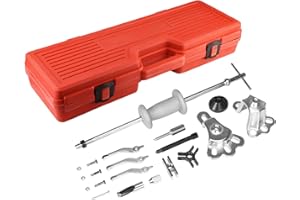 Handor 9-Way Slide Hammer Puller Set Wheel Bearing Removal Tool, Front Wheel Hub Bearing Remover & Rear Wheel Axle Hub Dent Shaft Puller Tool Kit
