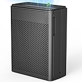 YARIKI Air Purifiers for Home Pets Covers Up to 1500 Sq Ft,H13 Hepa Filter with Washable Pre-Filter,Pet Hair Dander Smoke Air Cleaner,22 dB Quiet Sleep for Living Room Bedroom Kitchen,P280 (Black)