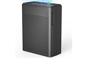 YARIKI Air Purifiers for Home Pets Covers Up to 1500 Sq Ft,H13 Hepa Filter with Washable Pre-Filter,Pet Hair Dander Smoke Air Cleaner,22 dB Quiet Sleep for Living Room Bedroom Kitchen,P280 (Black)