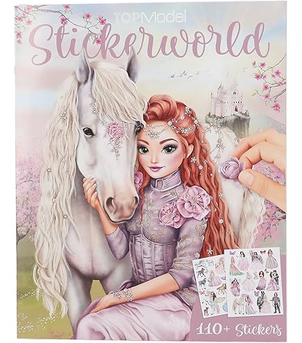 Depesche 12930 Ylvi-Colouring Books Set With 30 Double Pages For Creating Pattern Patterns, Including 7 Fibre Tip And Magic Marker, Multicoloured - View #2