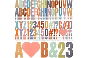 ACEJOZ 600 Pcs 36 Sheets Large Letter Stickers 2.5 Inch Self-Adhesive Letter Set Character Alphabet Stickers Letters for Bulletin Board Classroom Wall Door Locker Decorations