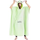 Disney Star Wars Wearable Blanket Hoodie for Adults Baby Yoda Fleece Blanket Sherpa Hood The Mandalorian Gifts for Women Men