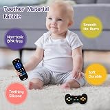 Hooku 2 Pack Silicone Teething Toys for Babies Remote Control Design view 2