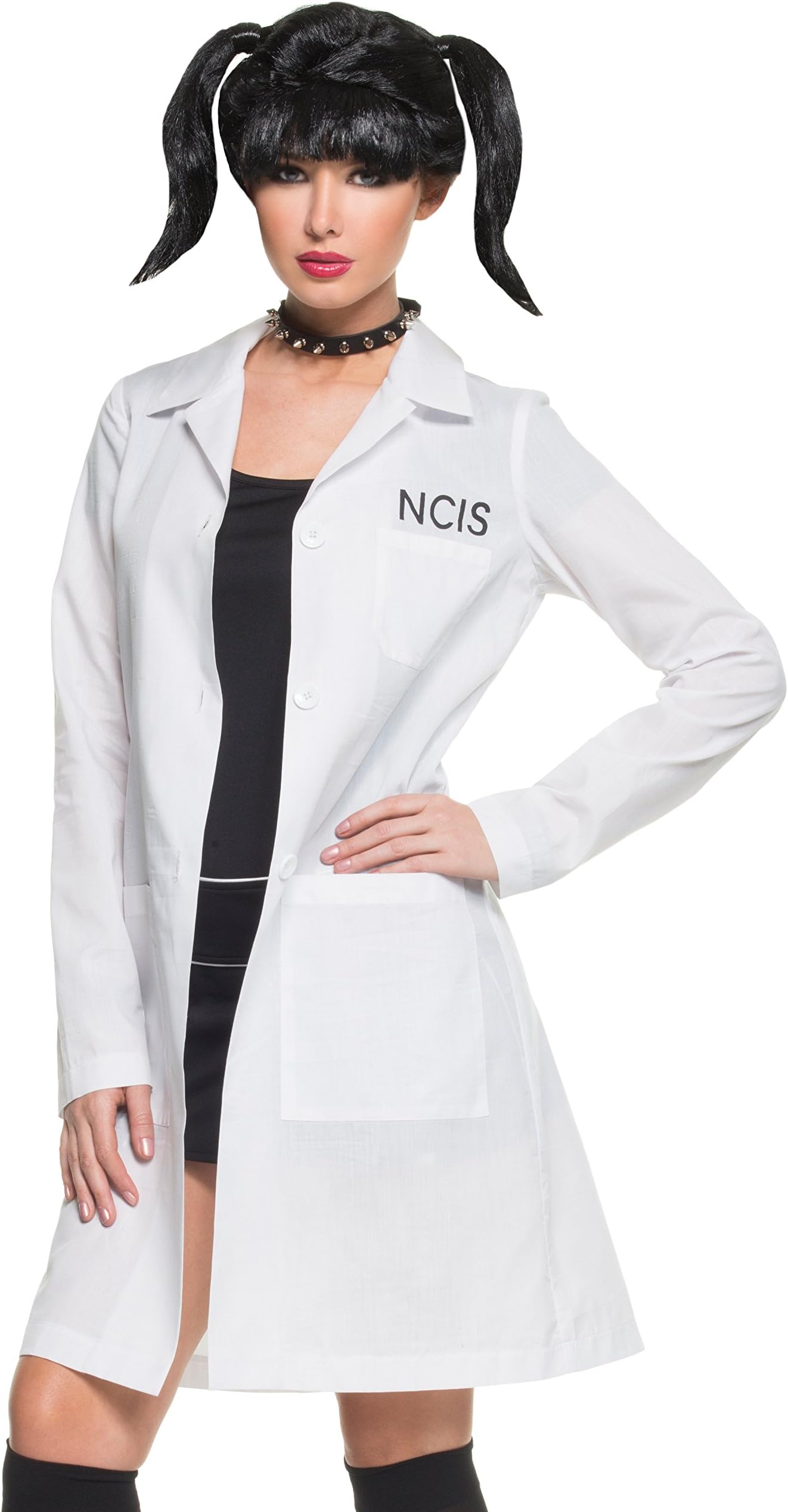 Mystery House Women's NCIS Abby's Lab Coat and Choker Costume Kit