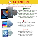 ProCase iPad 10.2 Inch Case 9th/8th/7th Gen SkyBlue Translucent Back view 2