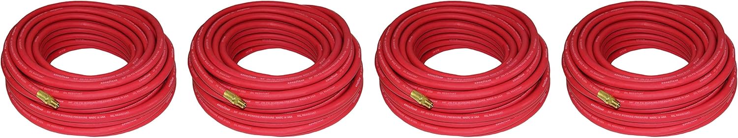 Good Year 12674 Rubber Air Hose Red, 50-Feet x 3/8-Inch: Sports & Outdoors