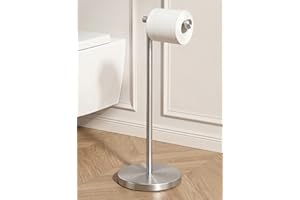 KES Toilet Paper Holder Free Standing Toilet Paper Stand 304 Stainless Steel Rustproof Pedestal Lavatory Tissue Roll Holder F