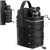 WAITWIND Magnetic Gym Bag, Magnetic Water Bottle Bag for Men and Woman with Phone Pockects, Sports and Travel- Black
