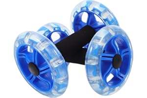 Kisangel Exercise Roller Weight Loss Equipment Exercise Abdominal Roller Ab Exercise Roller Hand Weights Dumbbell Yellow Fitness Exercise Device Fitness Wheel Wire Wheel