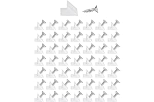 Qancekoo 50 PCS Drawer Repair Kits with Screws, Drawer Bottom Supports Fixing Drawer Base Sagging Bottom Repair Fix Mending D