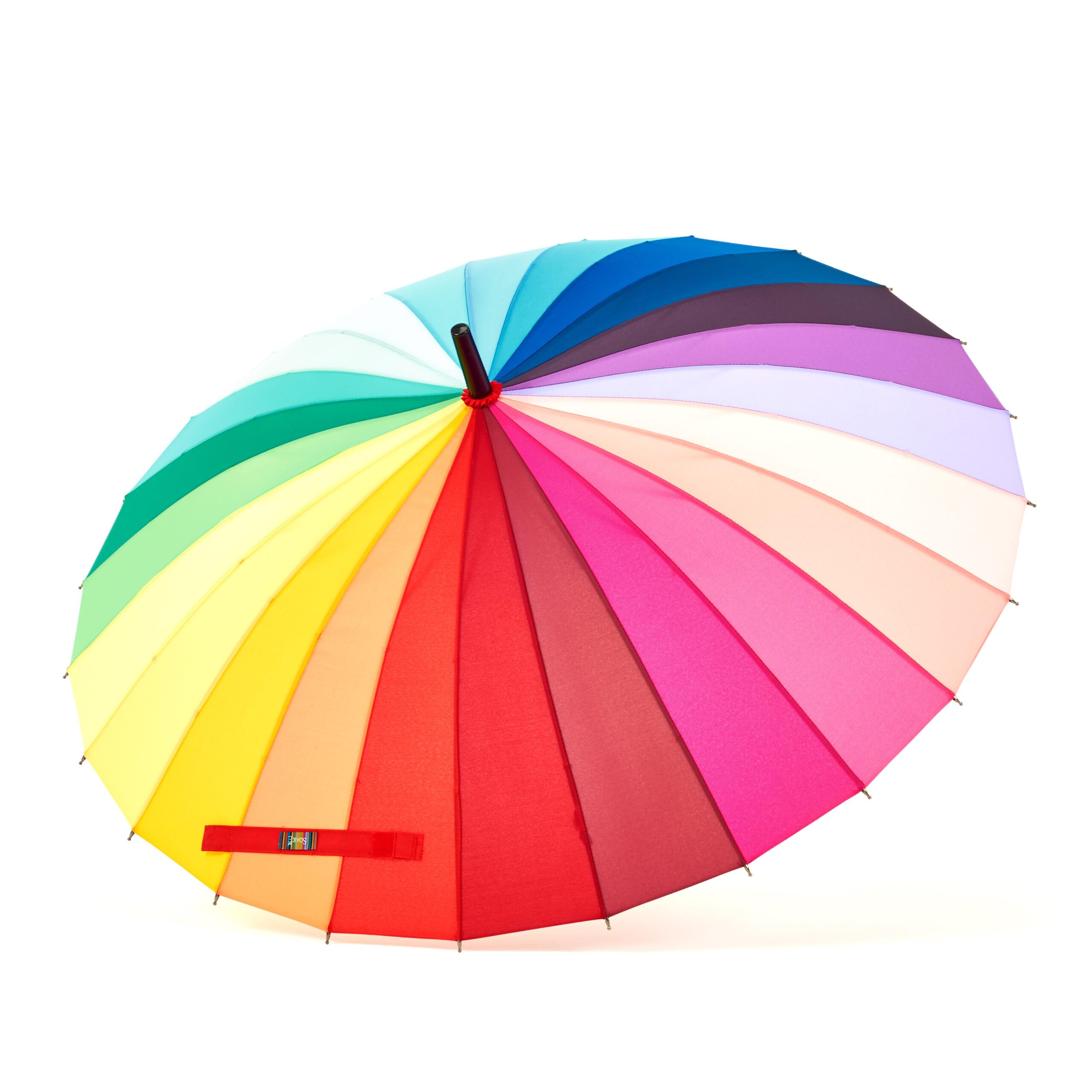 Soake Everyday Rainbow Umbrella with 24 ribs (88cm dia) Reg.
