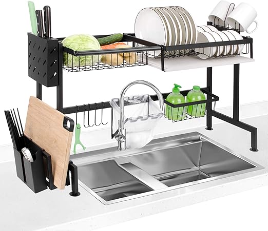 over sink dish rack amazon