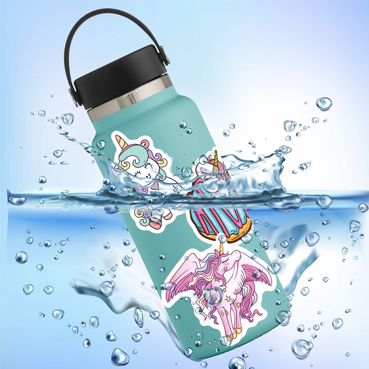 Mua Unicorn Stickers, 100 Pcs Waterproof Vinyl Stickers for Water ...