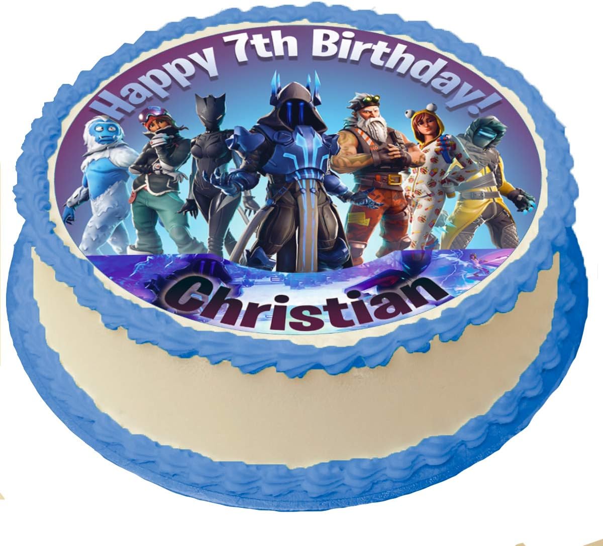 Battle Royale (7 Season) Cake Topper Icing Sugar Paper 8 inches Round Sheet Edible Frosting Photo Birthday Cake Topper Fondant Transfer (Best Quality Printing)
