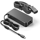 CASIMY 240W USB-C GaN PD3.1 Power Adapter 48V 5A Fast Charger AI Computer | for NVIDIA DGX Spark,Framework Laptop 16(2025),Dell HP MSI ASUS Lenovo Gaming Laptops,Thunderbolt 5/4 Docking Station