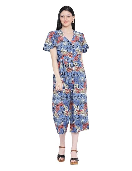 floral cropped jumpsuit