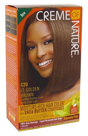 Amazon Com Creme Of Nature Color C20 Light Golden Brown Kit 2