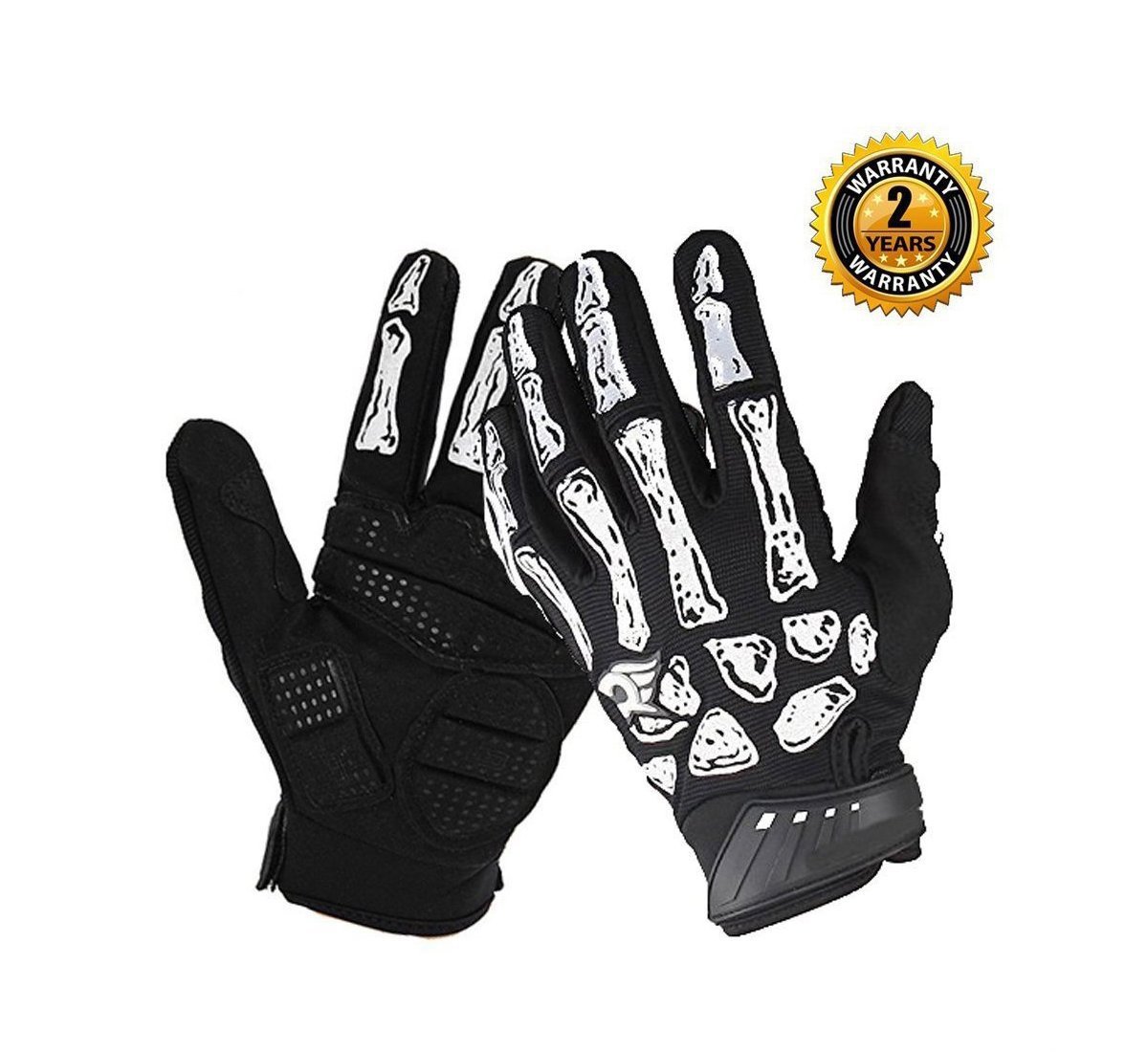 skull football gloves