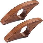 ZAGQIG 2Pcs Book Page Holder Thumb Book Page Holder for Reading with One Hand Book Thumb Page Holder Reading Accessories for Book Lovers Thumb Bookmark (Walnut)