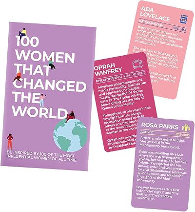 Gift Republic 100 Women That Changed The World Inspirational Cards Multicolor
