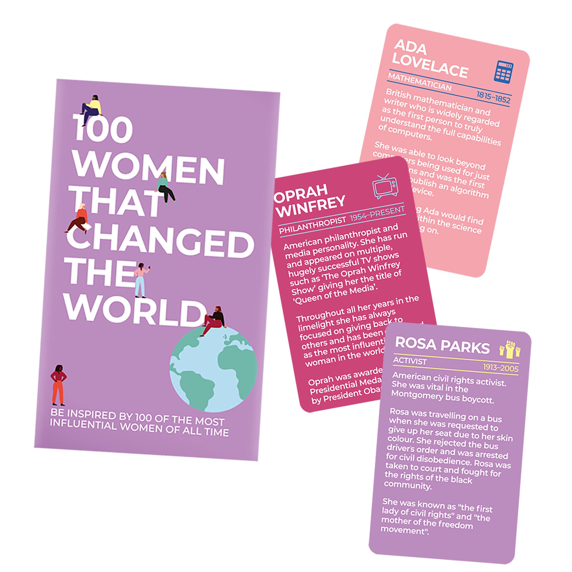 Gift Republic 100 Women That Changed the World Inspirational Cards Multicolor GR490118