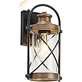 OKELI Dusk to Dawn Outdoor Wall Lights Fixtures, Waterproof Exterior Lighting Fixtures with Photocell Sensor,Vintage Faux Woo