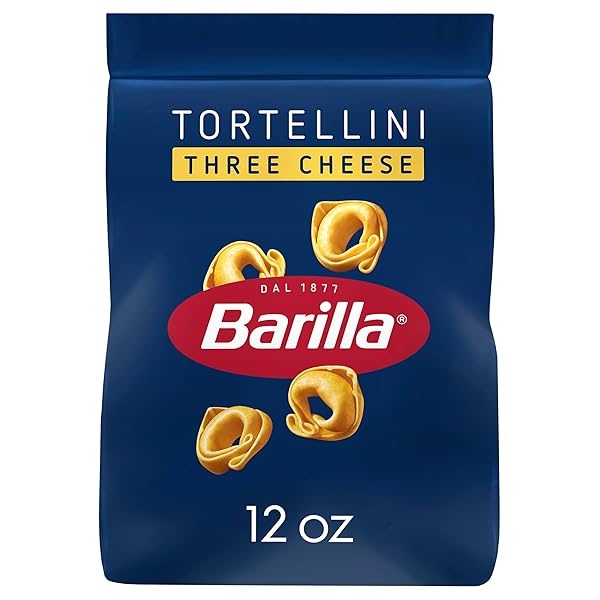 BARILLA THREE CHEESE TORTELLINI PASTA, 12 OZ. BAG – 6 SERVINGS PER BAG – PANTRY FRIENDLY DRIED TORTELLINI – MADE WITH NON-GMO INGREDIENTS