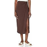 Vince Womens Side Twist Midi Skirt
