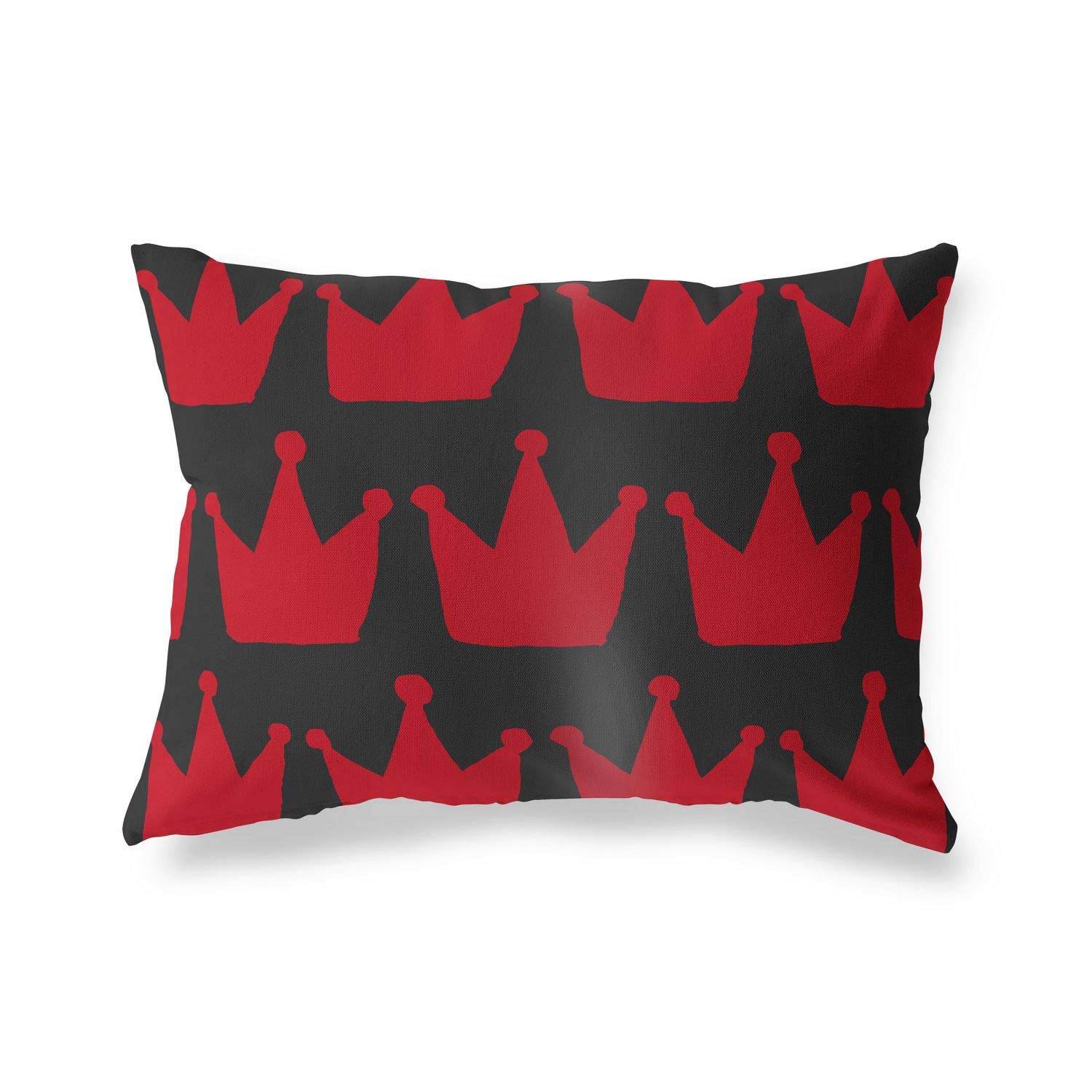 BonaMaison Decorative Cushion Cover, Red Black Throw Pillow Covers, Home Decorative Pillowcases for Livingroom, Sofa, Bedroom, Size: 45X60 Cm - Designed and Manufactured in Turkey