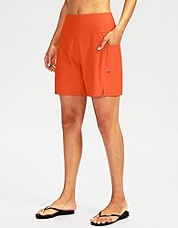G Gradual Women's 7" Long Swim Board Shorts High