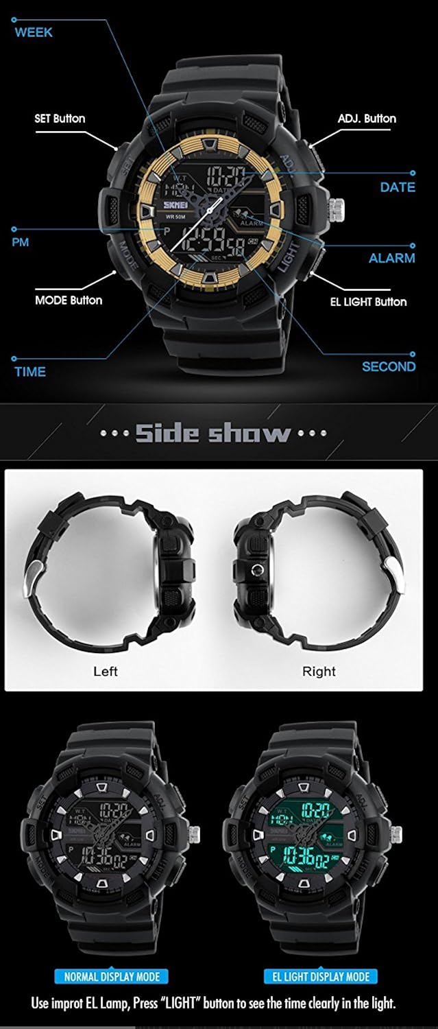 fanmis mens military watch