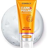 CONSLY Enzyme Cleansing Foam Face Wash with Papain | Gentle Exfoliating Daily Cleanser | Removes Makeup & Sunscreen | For All Skin Types | 120 ml / 4.06 fl oz