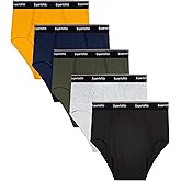 Expertoftio Men's Underwear Briefs Viscose from Bamboo, Moisture Wicking Tagless Underwear for Men Pack Comfort Fly