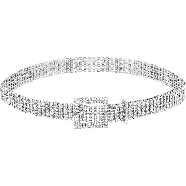 Vabean 2 Pieces Rhinestone Belt for Women Shiny Crystal O-ring Waist Belts  for Dress Diamond Chain Belt Ladies Dress Gift(Gold) at Amazon Women's  Clothing store