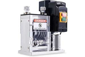 CREWORKS Electric Wire Stripper for 1.5-30 mm Copper Wires, Automatic Cable Stripping Machine for 0.06-1.2 Inch Scrap Wires, 