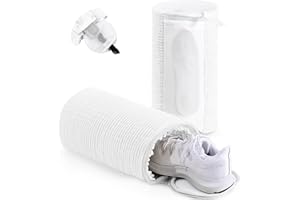 Teletrogy 2PCS Shoe Washing Bag, Upgrade 2 Pocket for Insoles & Laces & Socks One Step Wash, 360° Fluffy Fiber Cleaning, Reus