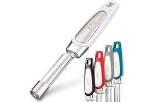 Orblue Premium Apple Corer Tool - Durable Stainless Steel Fruit Core Extractor Tool - Apple Corer Remover, White