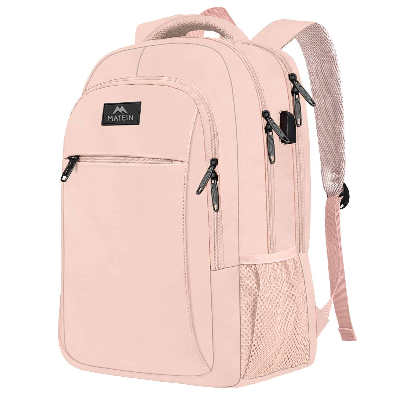 Mochila De Viaje para Laptop de 15.6 - Light Pink