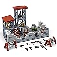 WINGIFT Military Base Building Brick Set, WW2 War Parts Accessories, STEM Army Defense Base Guard Tower Building Block Kit, Army Equipment Gear Sets, Christmas Birthday Gifts for Boys, Teens, Adults