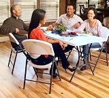 LIFETIME Essential 6 ft Fold-in-Half Table White Granite view 5