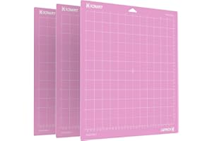 XINART 12x12 Inch Cutting Mat for Cricut Maker 3/Maker/Explore 3/Air 2/Air/One(FabricGrip, 3 Pack) Fabric Adhesive Sticky Quilting Cricket Cutting Mats for Cricut
