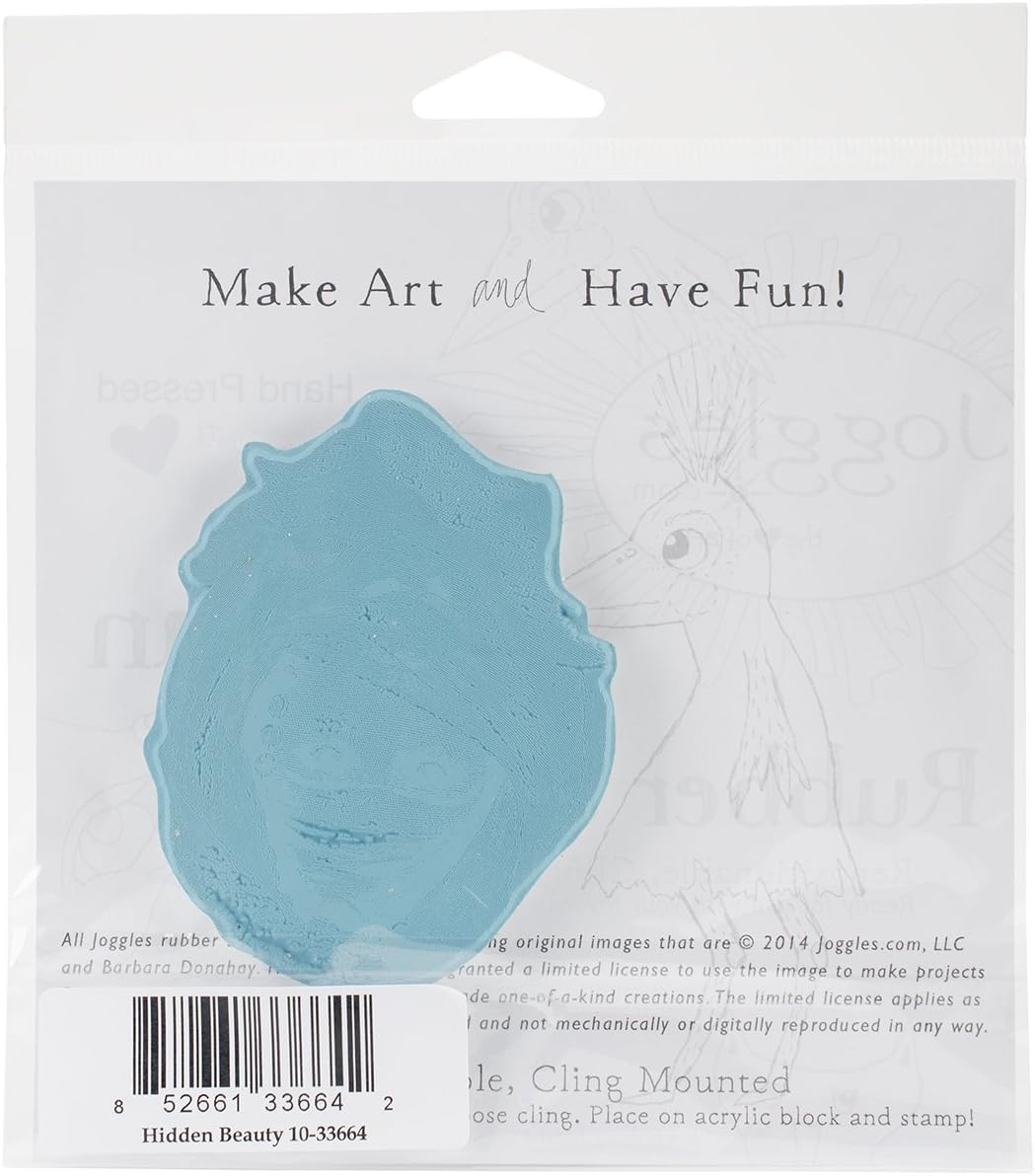 Joggles Cling Stamp 3 x 3.5-inch-Hidden Beauty