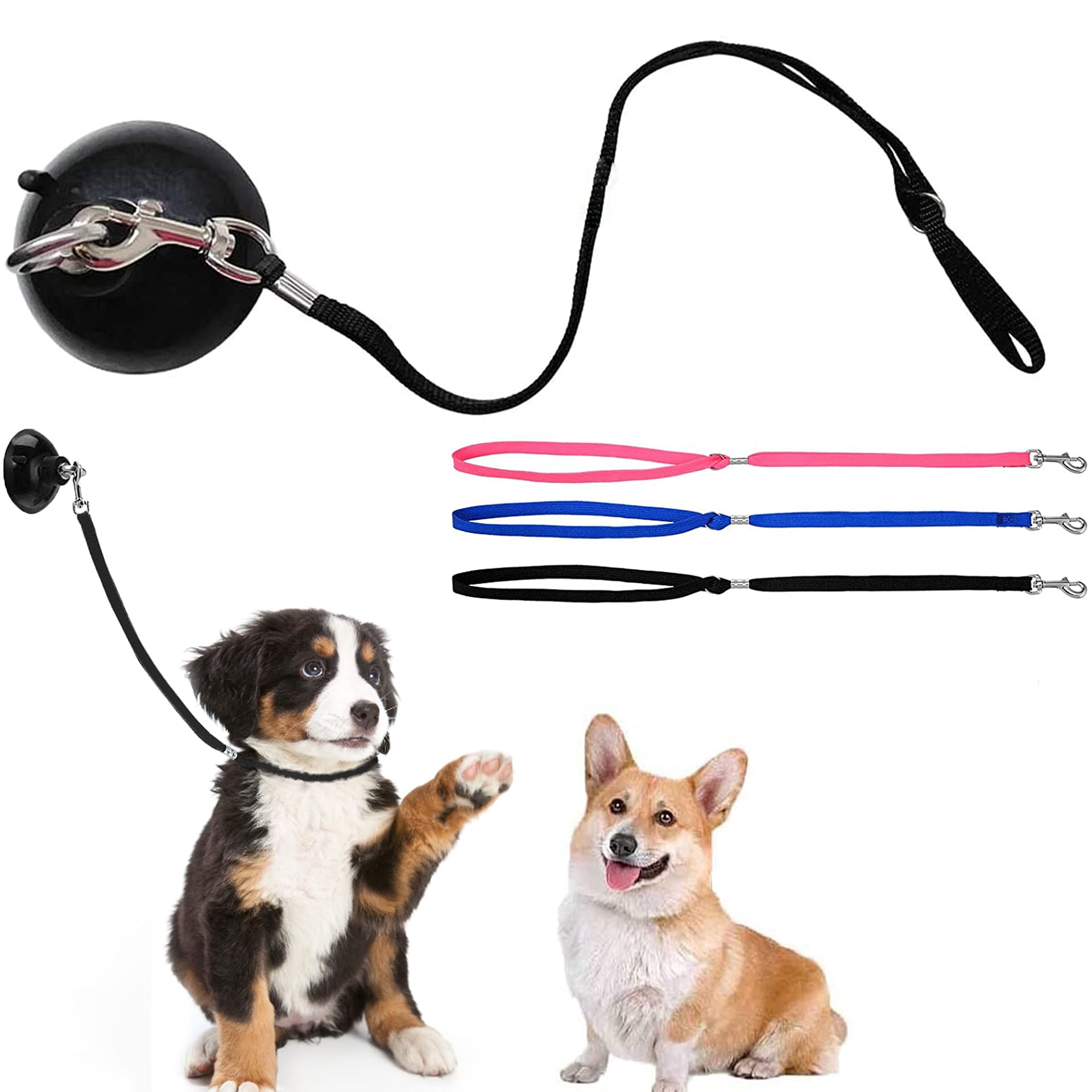 4 PCS Wash Dog Grooming Tub Restraint and Pet Bathing Tether Set Adjustable Dog Cat Fixed Safety Rope for Pet Bathing Grooming