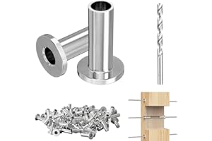 Steel DN Mate 50 Packs Stainless Steel Protector Sleeves for 1/8 Stainless Steel Cable Railing, T316 Marine Grade Cable Prote