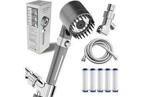 Drivse Showerhead, 2025 New Filtered Showerhead, Filtered Shower with Handheld, Djustable Settings with Hose