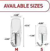 Command Clear Medium Wire Toggle Hooks with Adhesive Strips (10 Hooks, 12 view 9